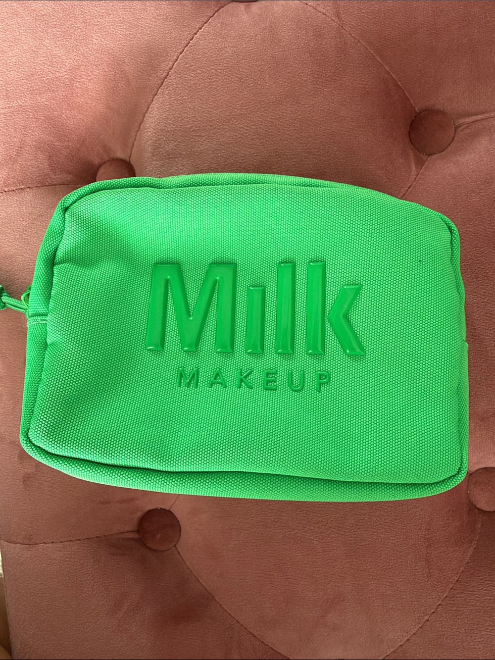 Milk Makeup Bright Green Cosmetic Pouch